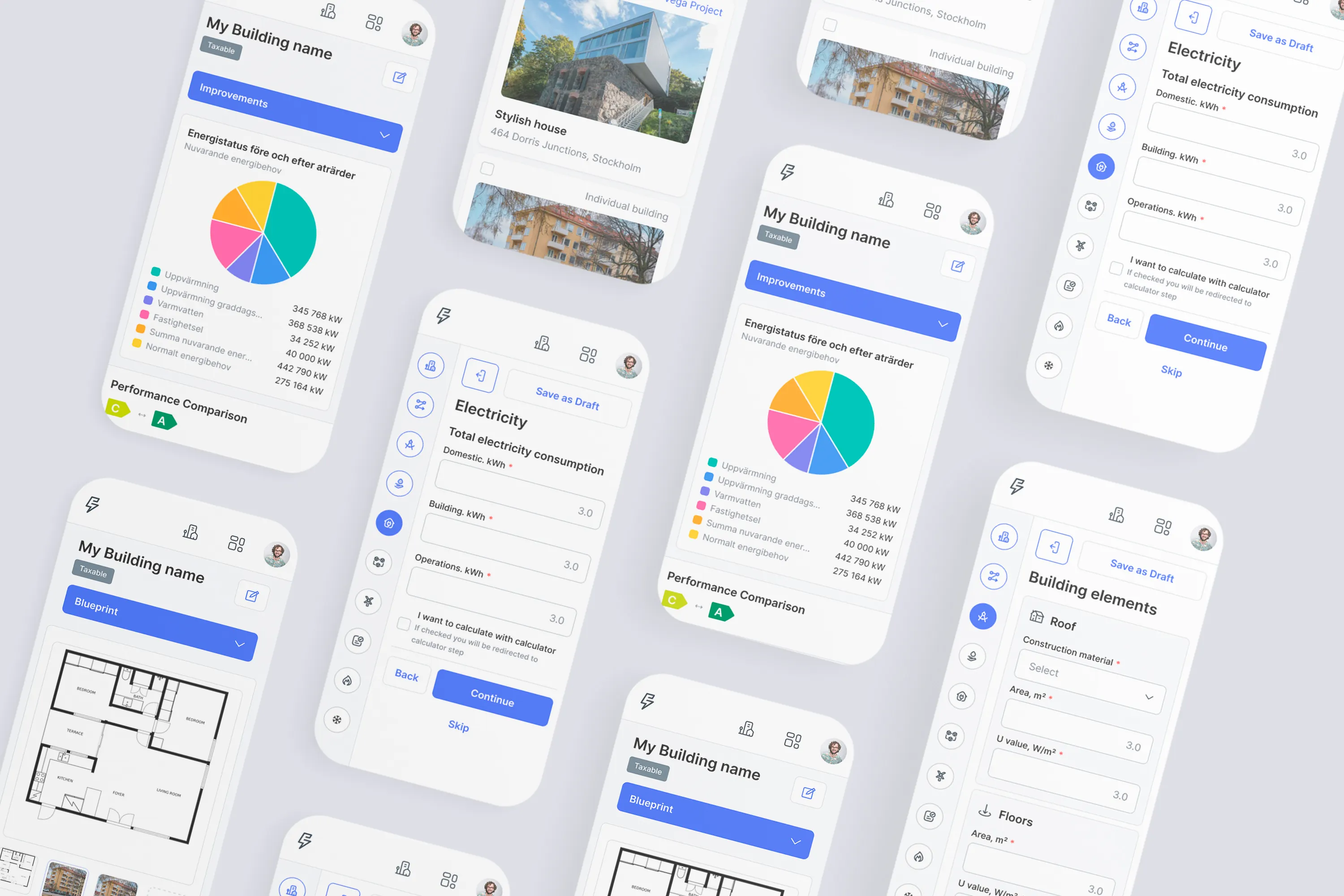 Mobile first layout structure